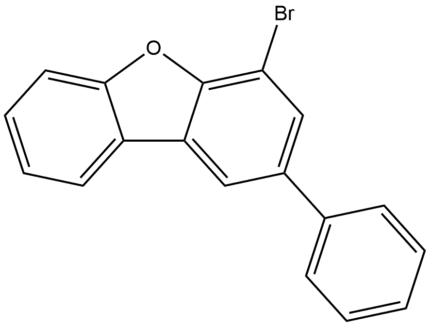 4-bromo-2-phenyl-dibenzofuran / Struktur