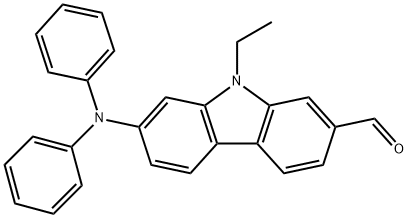 9H-Carbazole-2-carboxaldehyde, 7-(diphenylamino)-9-ethyl-,2247911-09-5,结构式