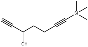 7-(三甲硅基)庚-1,6-二炔-3-醇 结构式