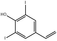 Phenol, 4-ethenyl-2,6-diiodo- 化学構造式