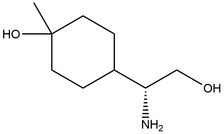 (βR)-β-Amino-4-hydroxy-4-methylcyclohexaneethanol Structure