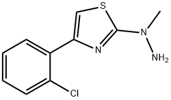 4-(2-chlorophenyl)-2-(1-methylhydrazineyl)thiazole 结构式