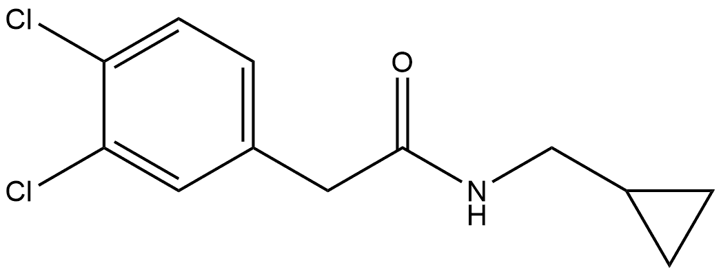 3,4-Dichloro-N-(cyclopropylmethyl)benzeneacetamide,2248150-57-2,结构式