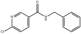 N-Benzyl-6-chloro-nicotinamide 化学構造式