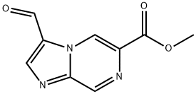 Methyl 3-formylimidazo[1,2-a]pyrazine-6-carboxylate Struktur