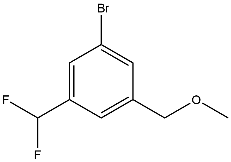 1-bromo-3-(difluoromethyl)-5-(methoxymethyl)benzene Structure
