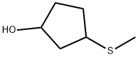 Cyclopentanol, 3-(methylthio)- Struktur