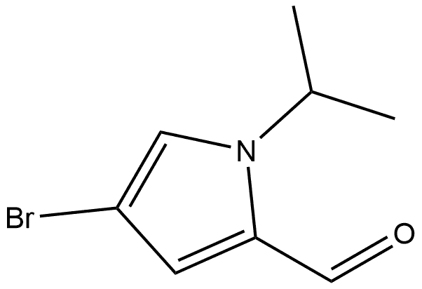 4-Bromo-1-(1-methylethyl)-1H-pyrrole-2-carboxaldehyde Struktur