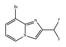 Imidazo[1,2-a]pyridine, 8-bromo-2-(difluoromethyl)- Struktur