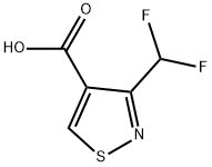 3-(二氟甲基)异噻唑-4-羧酸,2248354-63-2,结构式