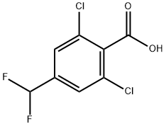 2,6-dichloro-4-(difluoromethyl)benzoic acid Structure
