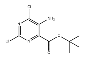 4-Pyrimidinecarboxylic acid, 5-amino-2,6-dichloro-, 1,1-dimethylethyl ester|5-氨基-2,6-二氯嘧啶-4-羧酸叔丁酯