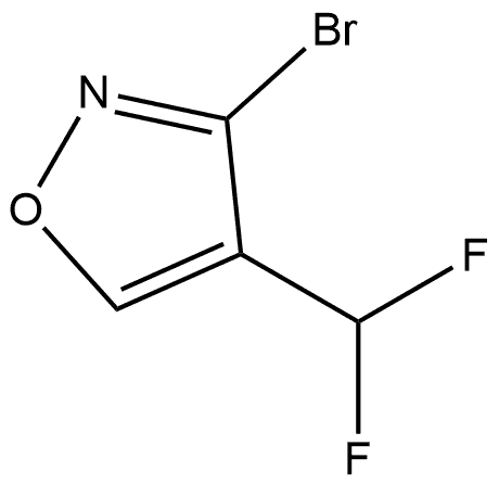 3-溴-4-(二氟甲基)异噁唑 结构式