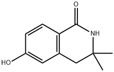 1(2H)-Isoquinolinone, 3,4-dihydro-6-hydroxy-3,3-dimethyl- Structure