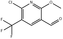 3-Pyridinecarboxaldehyde, 6-chloro-2-methoxy-5-(trifluoromethyl)- Struktur