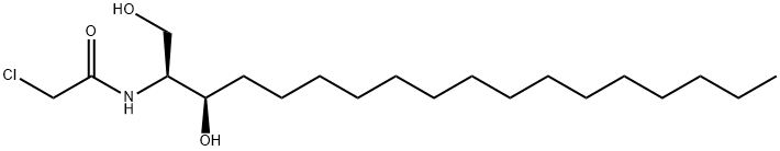 Acetamide, 2-chloro-N-[(1S,2R)-2-hydroxy-1-(hydroxymethyl)heptadecyl]- Struktur