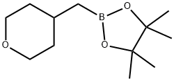 4,4,5,5-四甲基-2-(四氢吡喃-4-基甲基)-1,3,2-二氧杂硼环戊烷, 2249826-22-8, 结构式