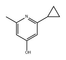 4-Pyridinol, 2-cyclopropyl-6-methyl- Structure