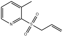 2-(アリルスルホニル)-3-メチルピリジン 化学構造式