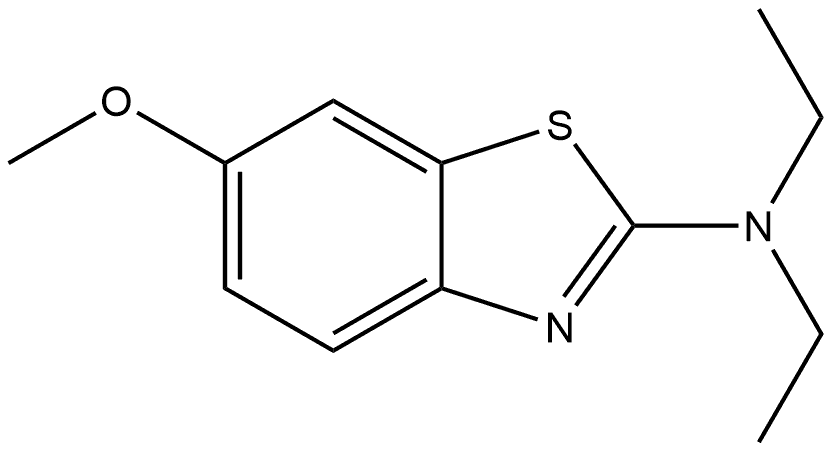 N,N-Diethyl-6-methoxy-2-benzothiazolamine Structure