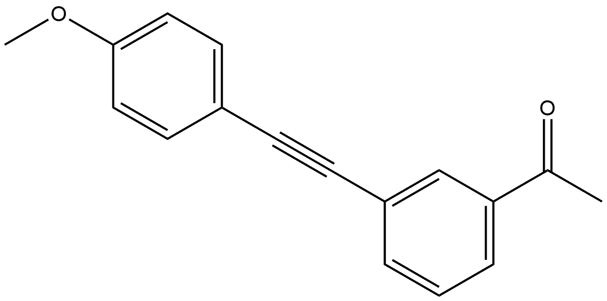 1-[3-[2-(4-Methoxyphenyl)ethynyl]phenyl]ethanone Structure