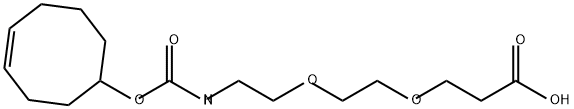 Propanoic acid, 3-[2-[2-[[(4-cycloocten-1-yloxy)carbonyl]amino]ethoxy]ethoxy]-|