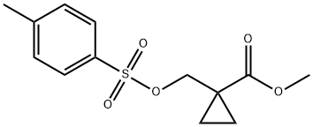 Methyl 1-(P-tolylsulfonyloxymethyl)cyclopropanecarboxylate Struktur