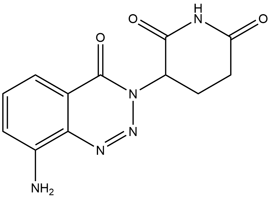 3-(8-amino-4-oxobenzo[d][1,2,3]triazin-3(4H)-yl)piperidine-2,6-dione Structure