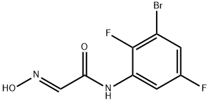 Acetamide, N-(3-bromo-2,5-difluorophenyl)-2-(hydroxyimino)-, (2E)- 化学構造式