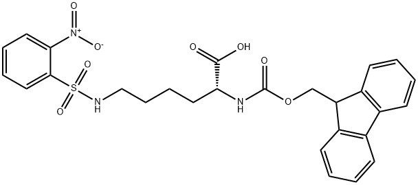 Nα-Fmoc-Nε-(2-nitrobenzenesulfonyl)-D-lysine Struktur