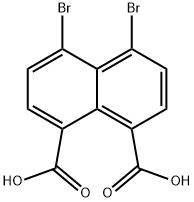 1,8-Naphthalenedicarboxylic acid, 4,5-dibromo-,22516-55-8,结构式