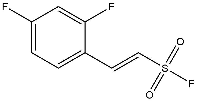 Ethenesulfonyl fluoride, 2-(2,4-difluorophenyl)-, Struktur