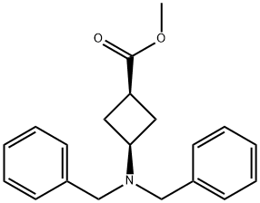 methyl cis-3-(dibenzylamino)cyclobutanecarboxylate Struktur