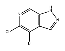 1H-Pyrazolo[3,4-c]pyridine, 4-bromo-5-chloro- 化学構造式