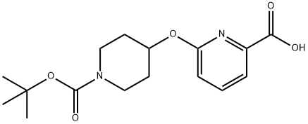 2-Pyridinecarboxylic acid, 6-[[1-[(1,1-dimethylethoxy)carbonyl]-4-piperidinyl]oxy]-|2252451-43-5