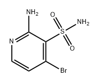 2-氨基-4-溴吡啶-3-磺酰胺,2253632-68-5,结构式