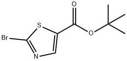 5-Thiazolecarboxylic acid, 2-bromo-, 1,1-dimethylethyl ester Struktur