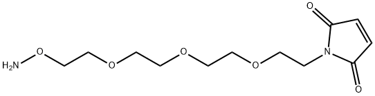 1H-Pyrrole-2,5-dione, 1-[2-[2-[2-[2-(aminooxy)ethoxy]ethoxy]ethoxy]ethyl]- Structure