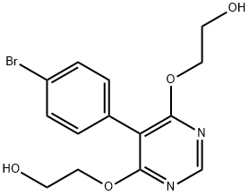 Ethanol, 2,2'-[[5-(4-bromophenyl)-4,6-pyrimidinediyl]bis(oxy)]bis- Struktur