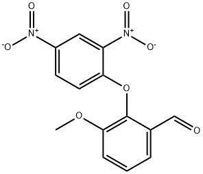 2-(2,4-Dinitrophenoxy)-3-methoxybenzaldehyde Structure