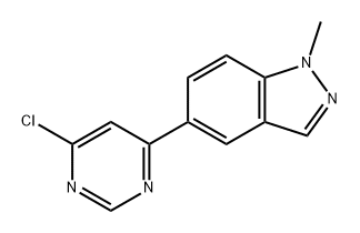 1H-Indazole, 5-(6-chloro-4-pyrimidinyl)-1-methyl- Structure