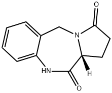 1H-Pyrrolo[2,1-c][1,4]benzodiazepine-3,11(2H,11aH)-dione, 5,10-dihydro-, (11aR)- Structure