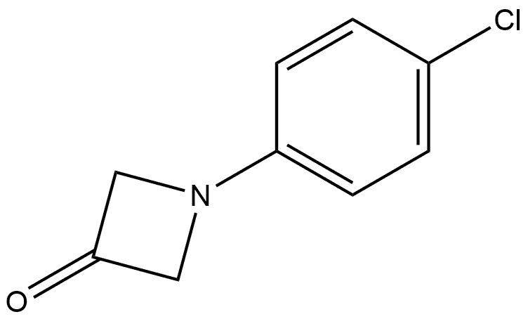 1-(4-Chlorophenyl)-3-azetidinone Structure