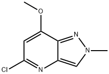 5-氯-7-甲氧基-2-甲基-2H-吡唑并[4,3-B]吡啶, 2254506-83-5, 结构式
