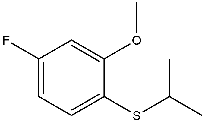 4-Fluoro-2-methoxy-1-[(1-methylethyl)thio]benzene Structure