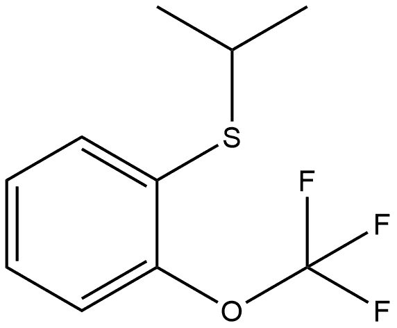 1-[(1-Methylethyl)thio]-2-(trifluoromethoxy)benzene 结构式