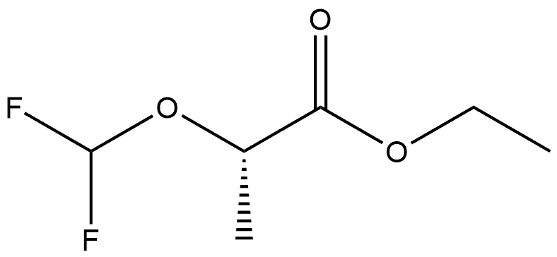 Ethyl (S)-2-(difluoromethoxy)propanoate 化学構造式