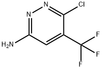 3-Pyridazinamine, 6-chloro-5-(trifluoromethyl)- Struktur