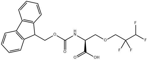 Fmoc-O-(2,2,3,3-tetrafluoropropyl)-L-serine Structure