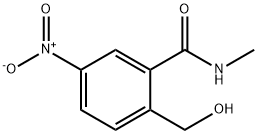 Benzamide, 2-(hydroxymethyl)-N-methyl-5-nitro- Struktur